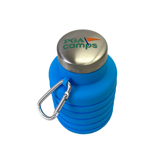 PGA Camps Collapsible Water Bottle - Blue
