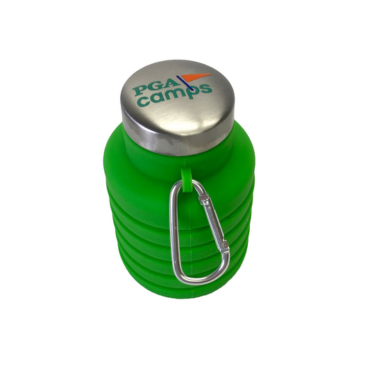 PGA Camps Collapsible Water Bottle - Green
