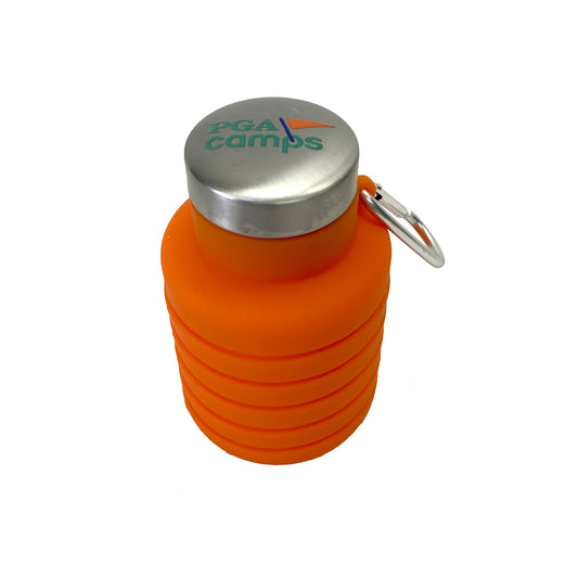 PGA Camps Collapsible Water Bottle - Orange