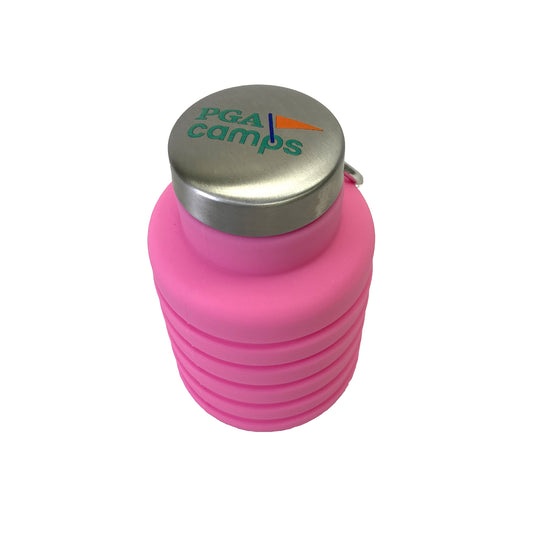 PGA Camps Collapsible Water Bottle - Pink